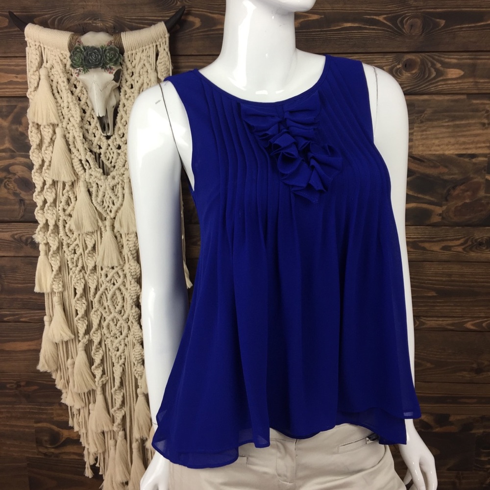 Strut‎ + Bolt | Ruffle Pleated Sleeveless Blouse